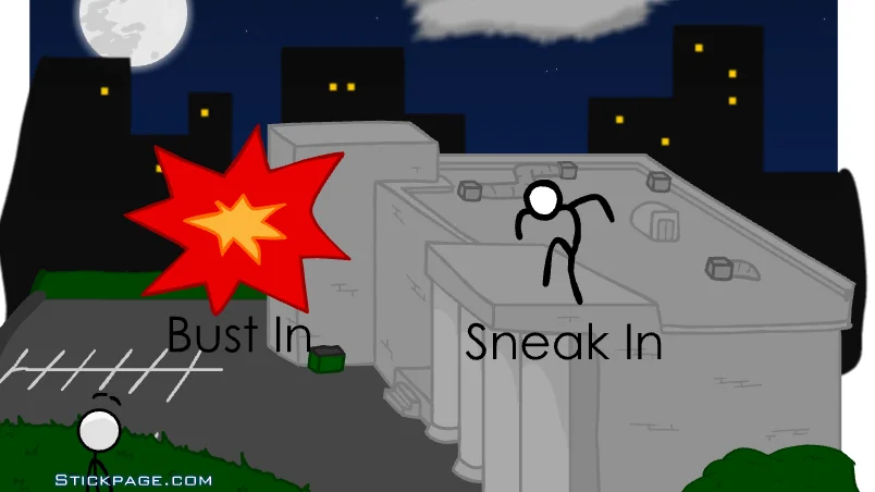 Stealing the Diamond in action